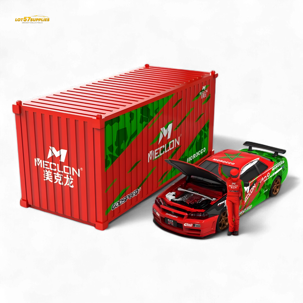 TimeMicro & MECLON GT-R R34 MECLON Container Set 1:64 (ONLINE ORDER ONLY)