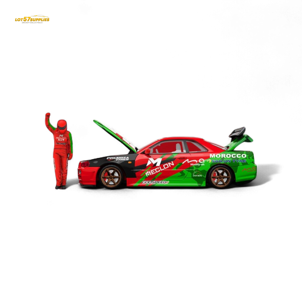 TimeMicro & MECLON GT-R R34 MECLON Figure Version 1:64 (ONLINE ORDER ONLY)
