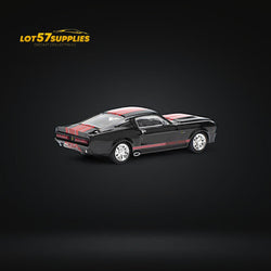 (Pre-Order) Pop Race Shelby Mustang GT500 Dark Chrome Black w/ Openable hood 1:64 (ONLINE ORDER ONLY)