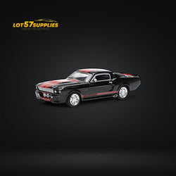 (Pre-Order) Pop Race Shelby Mustang GT500 Dark Chrome Black w/ Openable hood 1:64 (ONLINE ORDER ONLY)