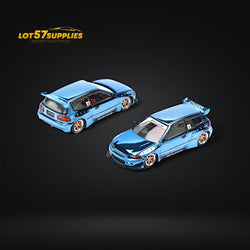 (Pre-Order) Pop Race Pandem Civic EG6 Blue Chrome 1:64 (ONLINE ORDER ONLY)