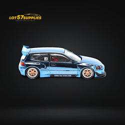 (Pre-Order) Pop Race Pandem Civic EG6 Blue Chrome 1:64 (ONLINE ORDER ONLY)