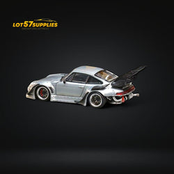 (Pre-Order) Street Weapon Porsche RWB 993 Raw Varnish Color High Wing 1:64 (ONLINE ORDER ONLY)