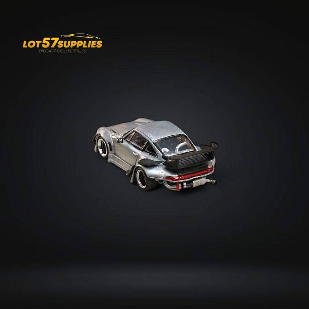 (Pre-Order) Street Weapon Porsche RWB 993 Raw Varnish Color Low Wing 1:64 (ONLINE ORDER ONLY)