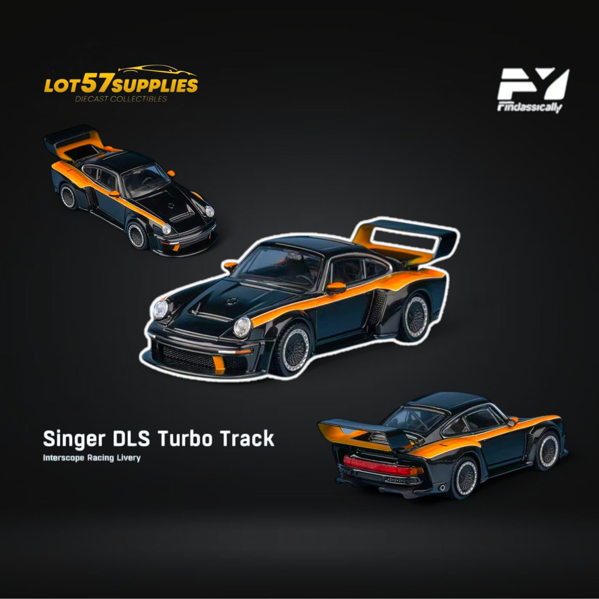 (Pre-Order) Findclassically Singer DLS Turbo High Tail Black Pearl Track Version 1:64 (ONLINE ORDER ONLY)