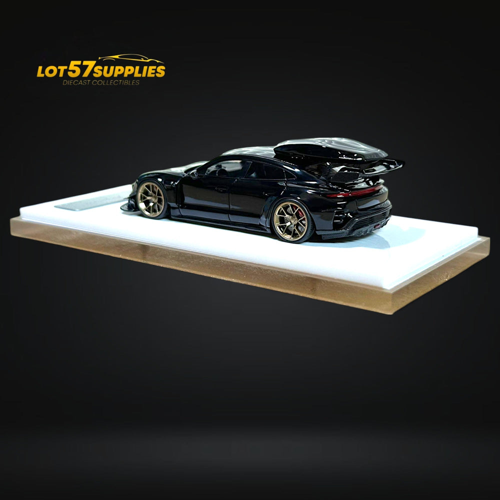 Error404 X Zephyr Designz Taycan in Black with Roof Box 1:64 (ONLINE ORDER ONLY)