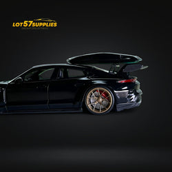 Error404 X Zephyr Designz Taycan in Black with Roof Box 1:64 (ONLINE ORDER ONLY)