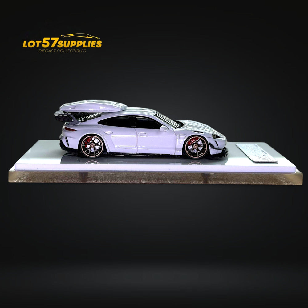 Error404 X Zephyr Designz Taycan in White with Roof Box 1:64 (ONLINE ORDER ONLY)