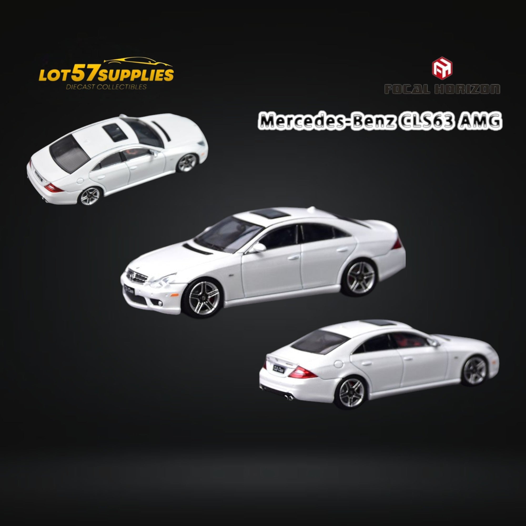 Focal Horizon CLS 63 AMG Mk1 C219 in Pearl White 1:64 (ONLINE ORDER ONLY)