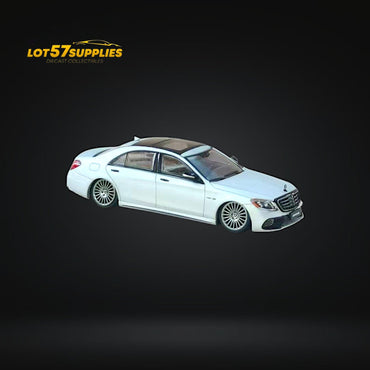 (Pre-Order) Rhino Model AMG S63 S Class 6th Gen W222 Matte Silver Bagged 1:64 (ONLINE ORDER ONLY)