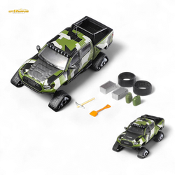 GCD Toyota Tacoma Snow Version Green Camo 1:64
