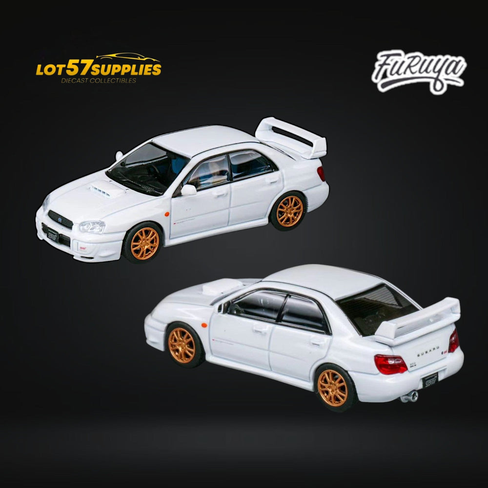 Furuya Subaru Impreza STi GD 8th Gen SEDAN in Pearl White 1:64 (ONLINE ORDER ONLY)