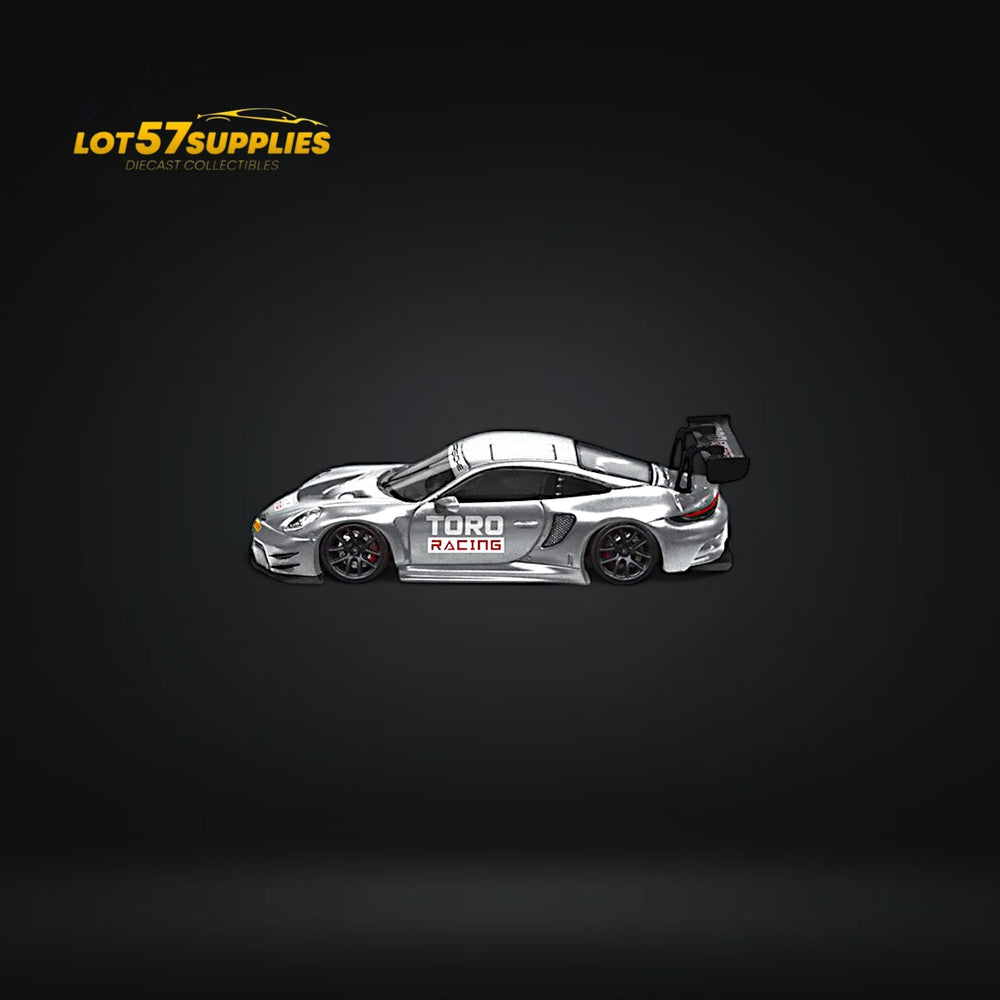 (Pre-Order) STAR RACE Porsche 911 GT3 Matte Silver Racing 1:64 (ONLINE ORDER ONLY)