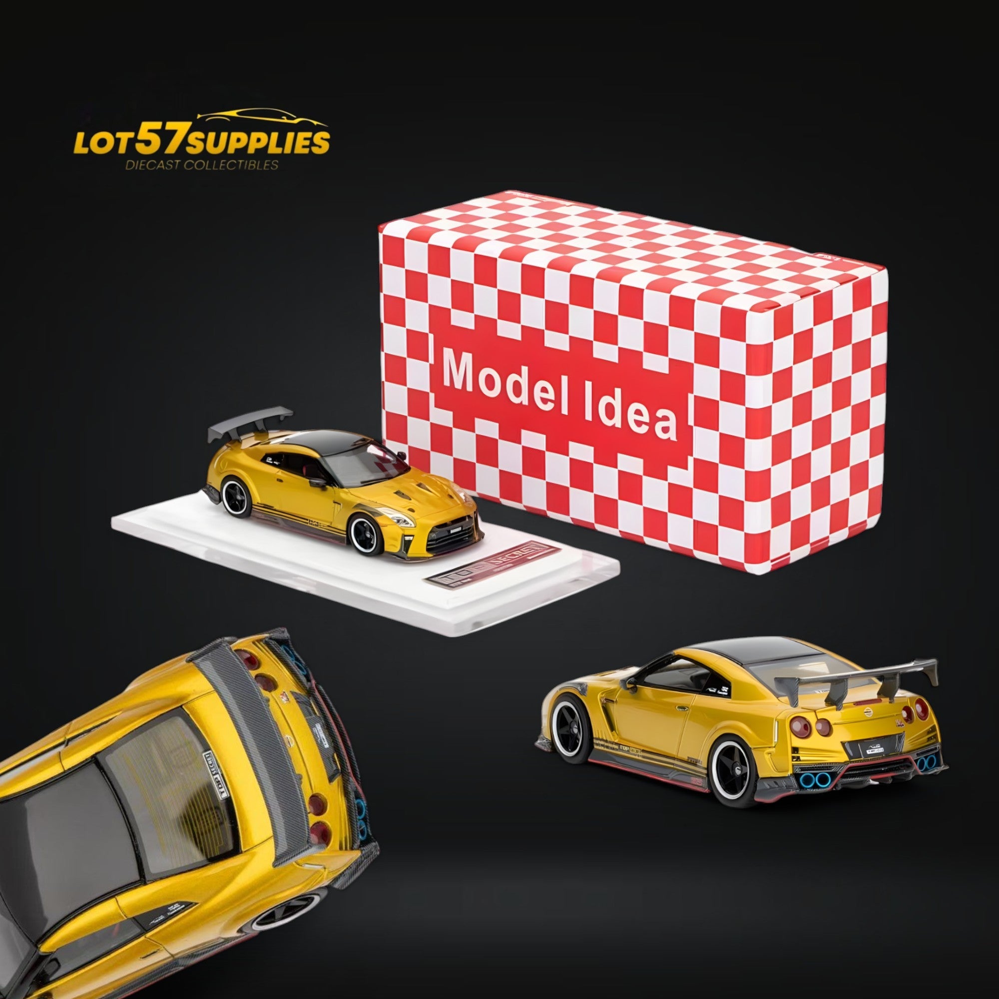 (Pre-Order) Model Idea GT-R R35 TOP SECRET Modified Version Resin 1:64 - Limited to 299pcs (ONLINE ORDER ONLY)