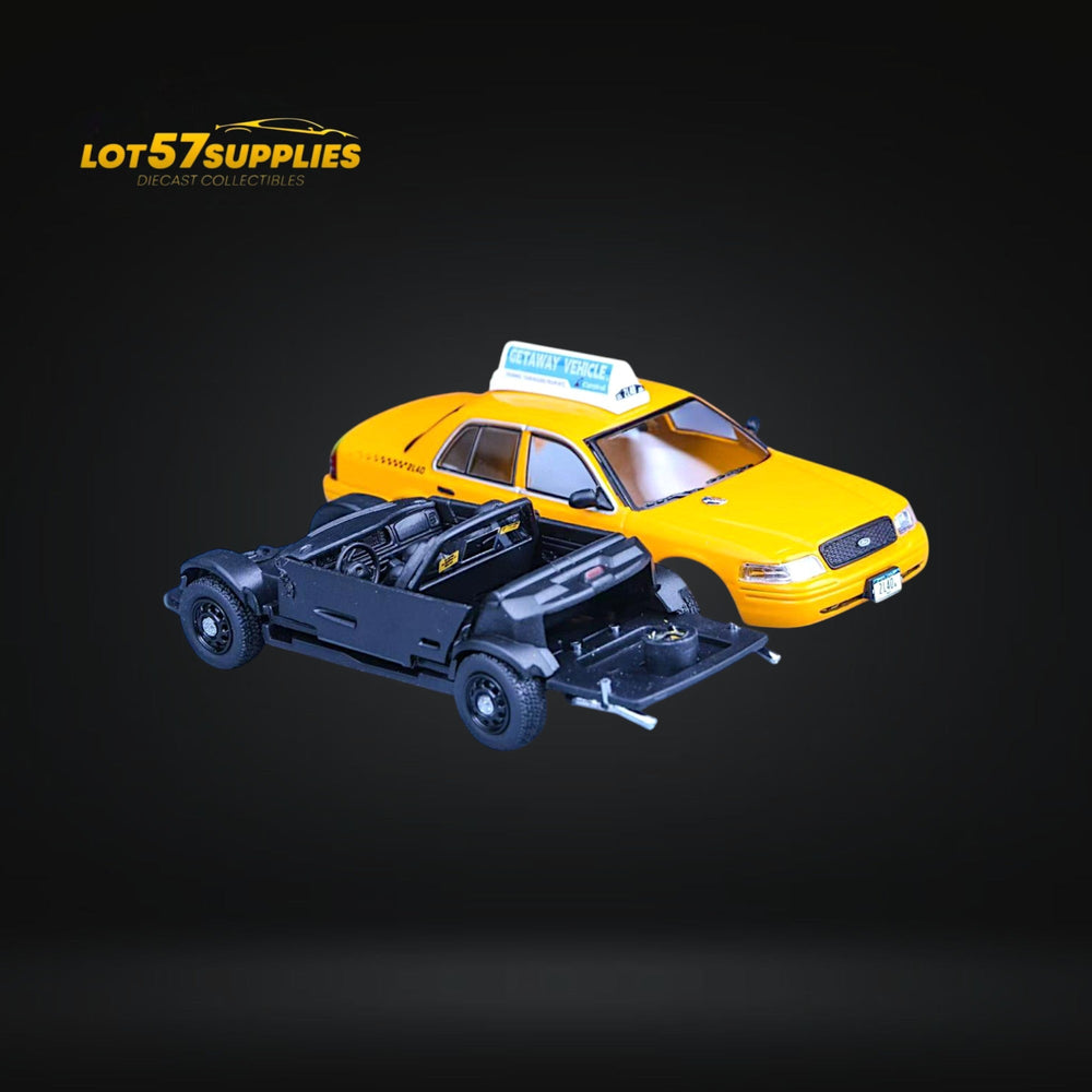 Rollin Ford Crown Victoria NYC Yellow Cab TAXI NEW YORK CITY 1:64 (ONLINE ORDER ONLY)