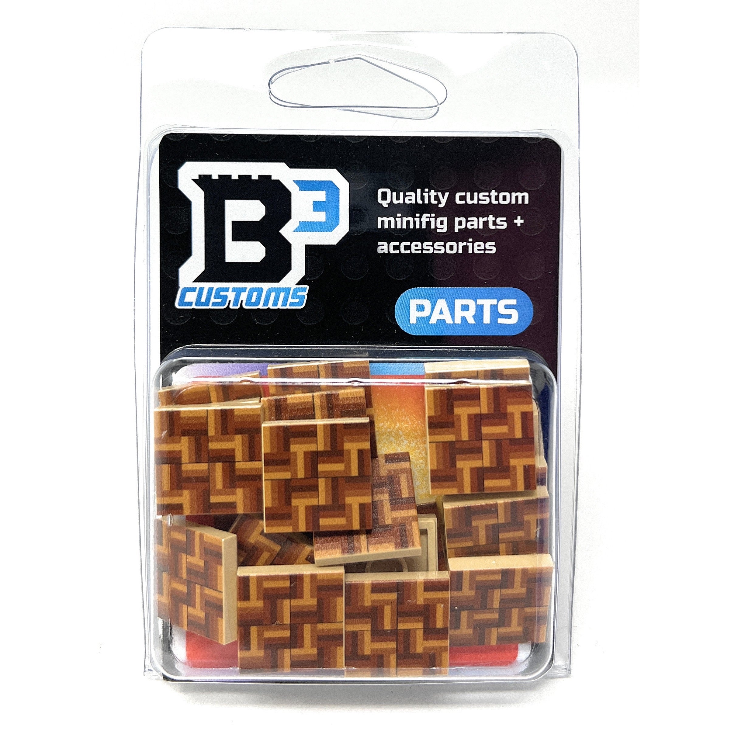 Parquet Flooring (Pack of 20) - B3 Customs Printed 2x2 Tiles (Online Order Only)