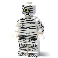 Halloween Mummy Minifig made using LEGO parts - B3 Customs (Online Order Only)