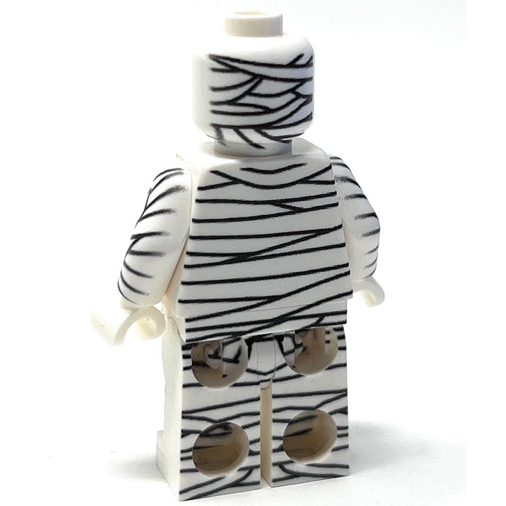 Halloween Mummy Minifig made using LEGO parts - B3 Customs (Online Order Only)