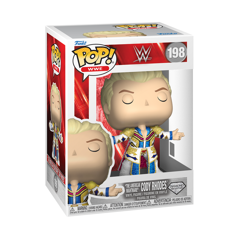 Funko POP! WWE: “The American Nightmare” Cody Rhodes 198 (Diamond Collection) (ONLINE ORDER ONLY)