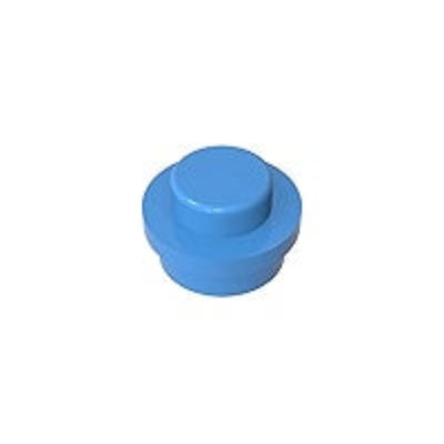 Medium Blue 4073 1x1 Round Plate Brick – Choose Quantity – LEGO® Compatible Bulk Lot (ONLINE ORDER ONLY)