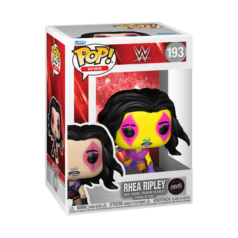 Funko POP! WWE: Rhea Ripley WrestleMania XL 193 (BLACK LIGHT CHASE) (ONLINE ORDER ONLY)