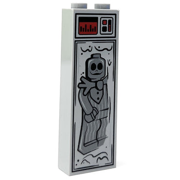 Bone Daddy (Halloween) in Carbonite (1x2x5 Brick) made using LEGO parts - B3 Customs (Online Order Only)