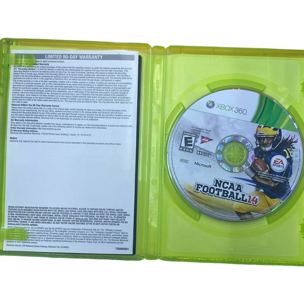 NCAA Football 14 - Xbox 360 (Online Order Only)