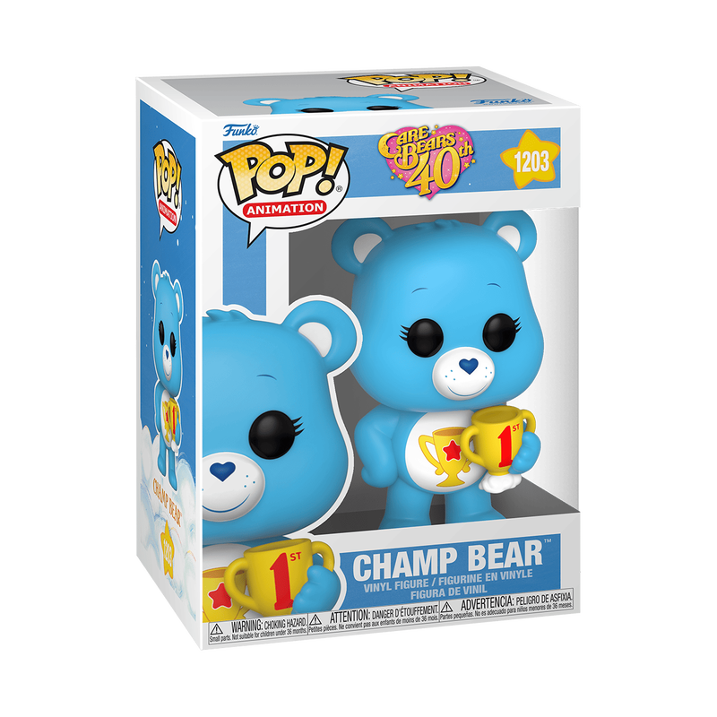 Funko POP! Animation: Care Bears 40th - Champ Bear 1203 (ONLINE ORDER ONLY)