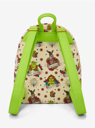 Loungefly x Shrek Tattoo Art Mini Backpack (ONLINE ORDER ONLY)
