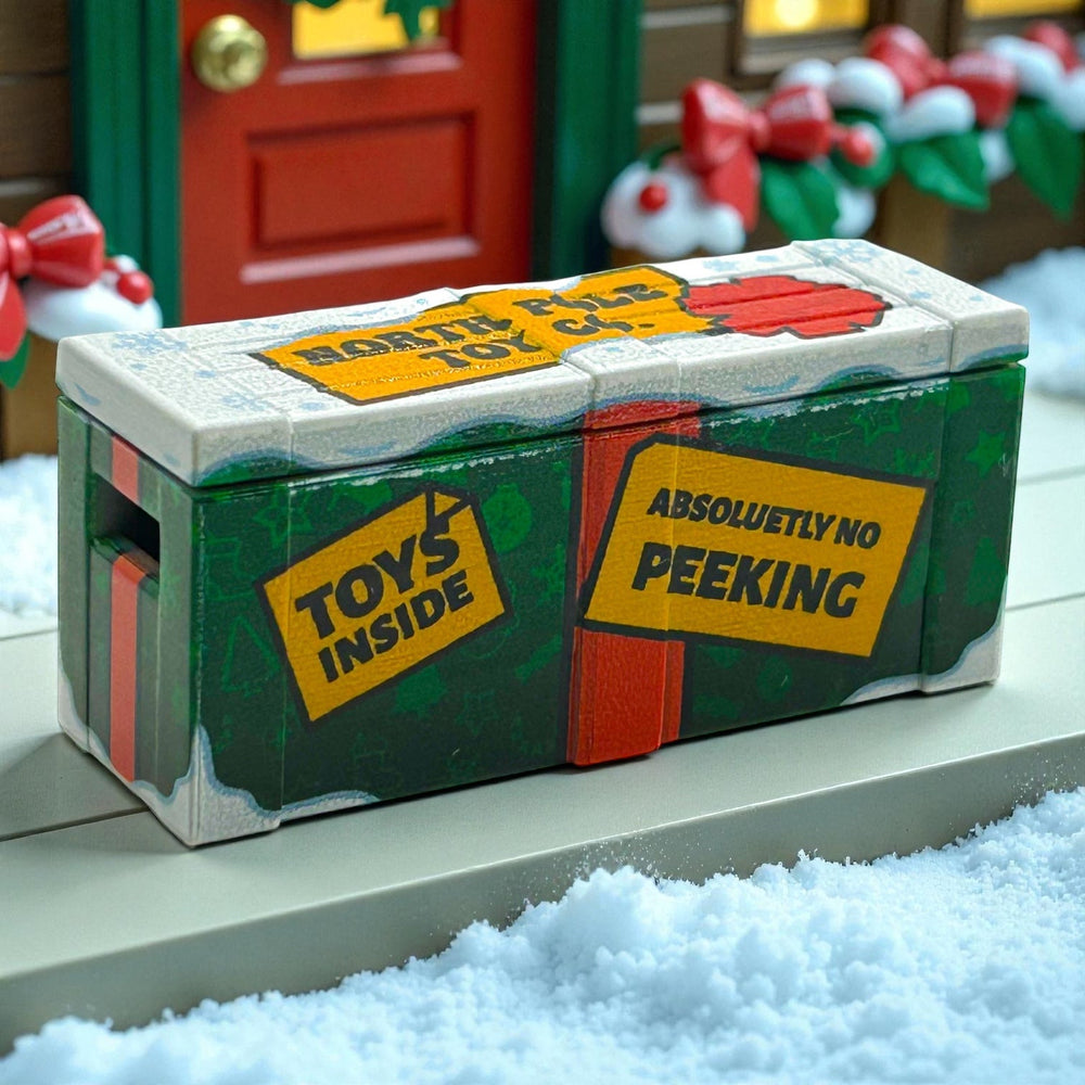 Snow Covered Christmas North Pole Toy Co. Crate BrickArms Crate (ONLINE ORDER ONLY)