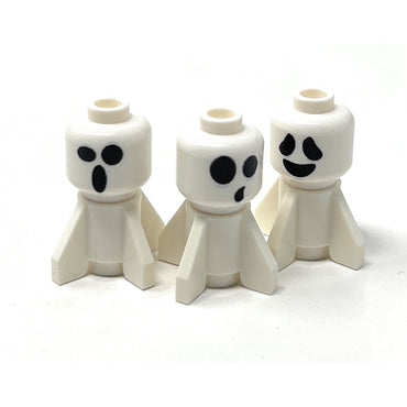 Mini Baby Halloween Ghosts (Set of 3) - B3 Customs made using LEGO parts (Online Order Only)