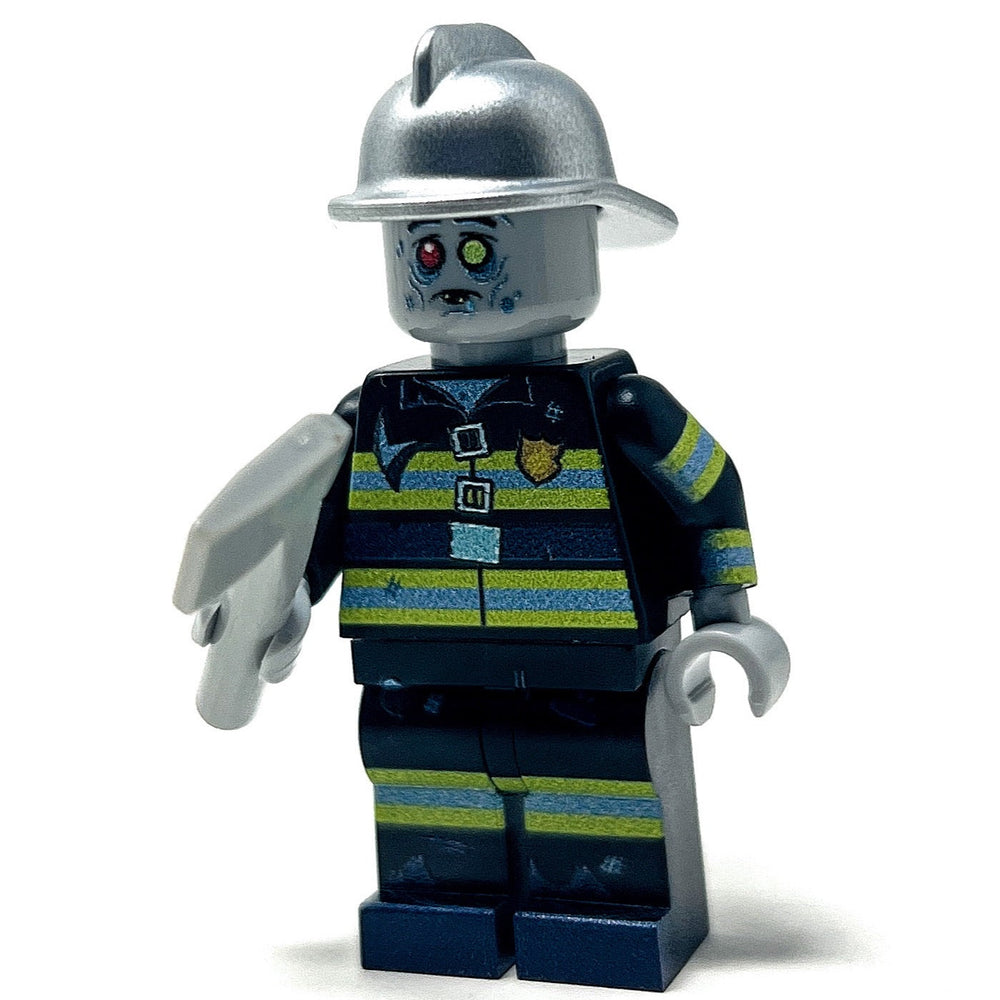 Zombie Firefighter - Custom Minifig made using LEGO parts (Online Order Only)