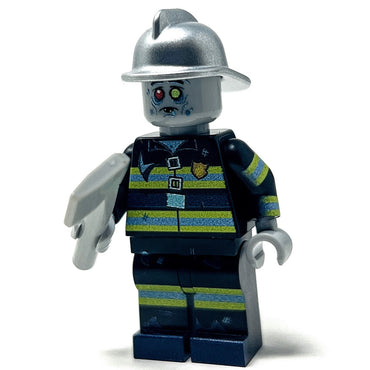 Zombie Firefighter - Custom Minifig made using LEGO parts (Online Order Only)