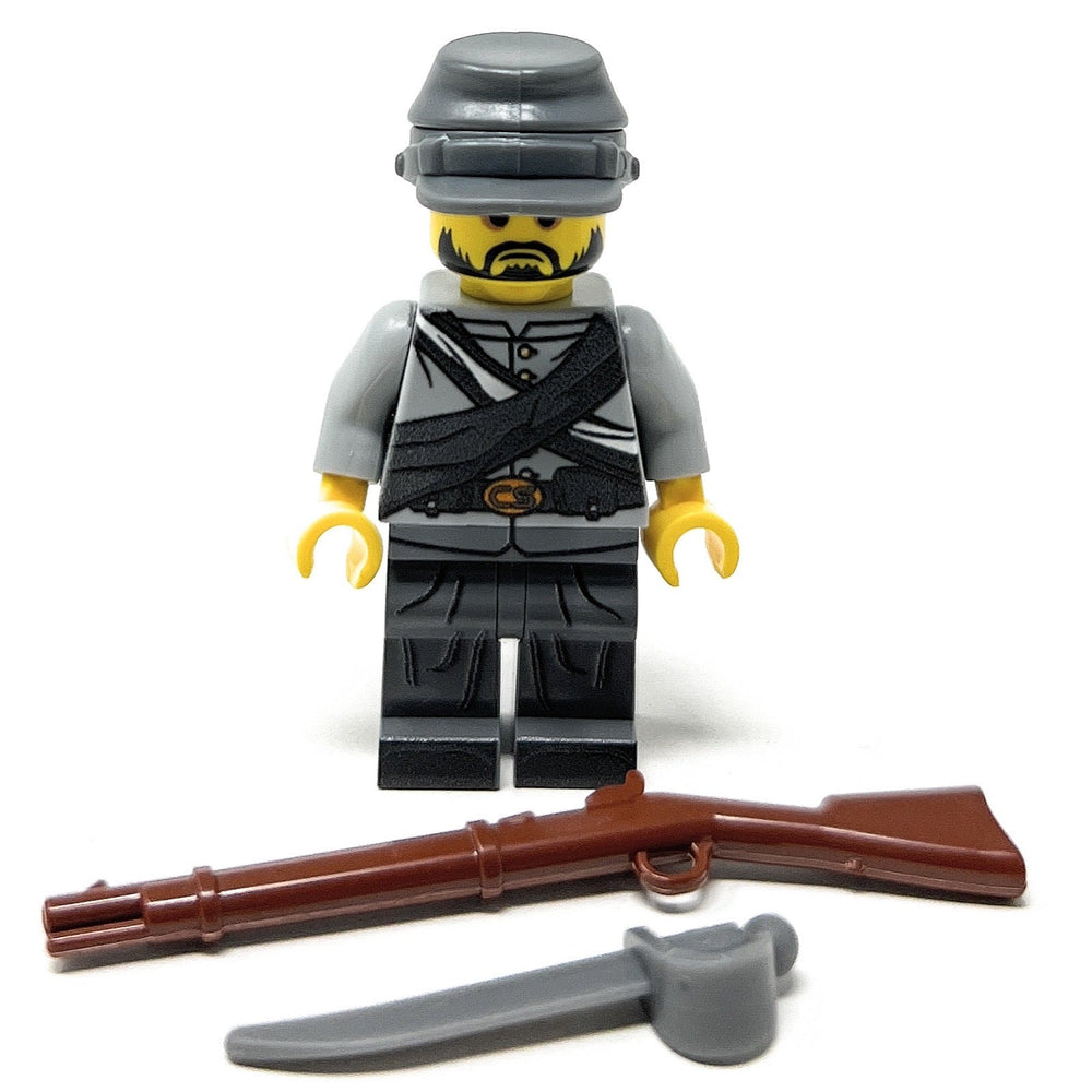 Civil War Confederate Soldier - Custom LEGO Military Minifigure B3 Customs (Online Order Only)