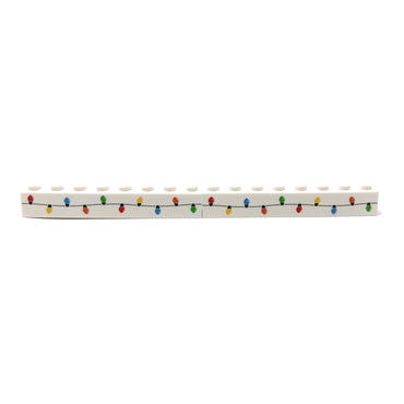 Christmas Lights Custom Printed on 1x8 Brick - B3 Customs made using LEGO part (Online Order Only)