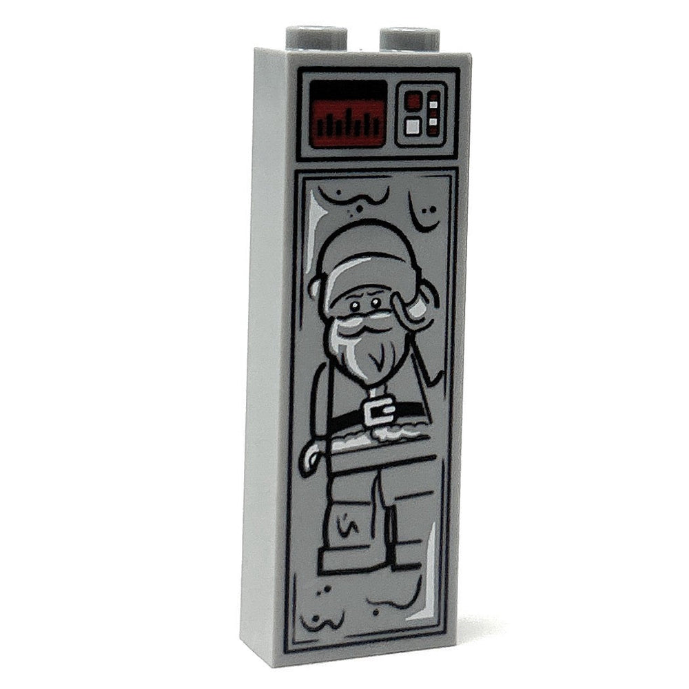 Santa Clause in Carbonite (1x2x5 Brick) made using LEGO part - B3 Customs (Online Order Only)