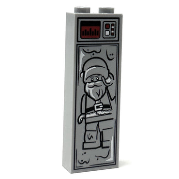 Santa Clause in Carbonite (1x2x5 Brick) made using LEGO part - B3 Customs (Online Order Only)