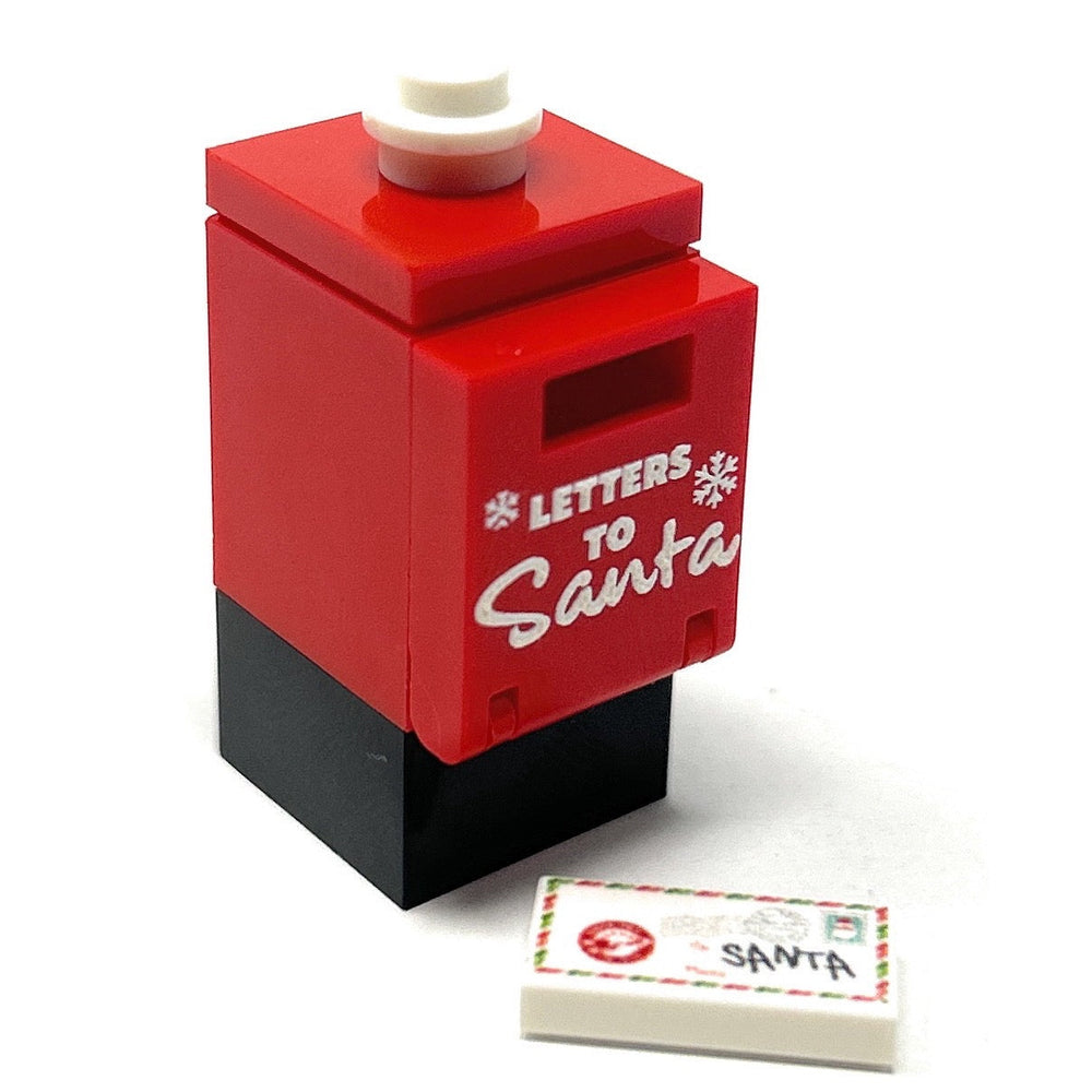 Letter to Santa Mailbox and Envelope made using LEGO parts - B3 Customs (Online Order Only)