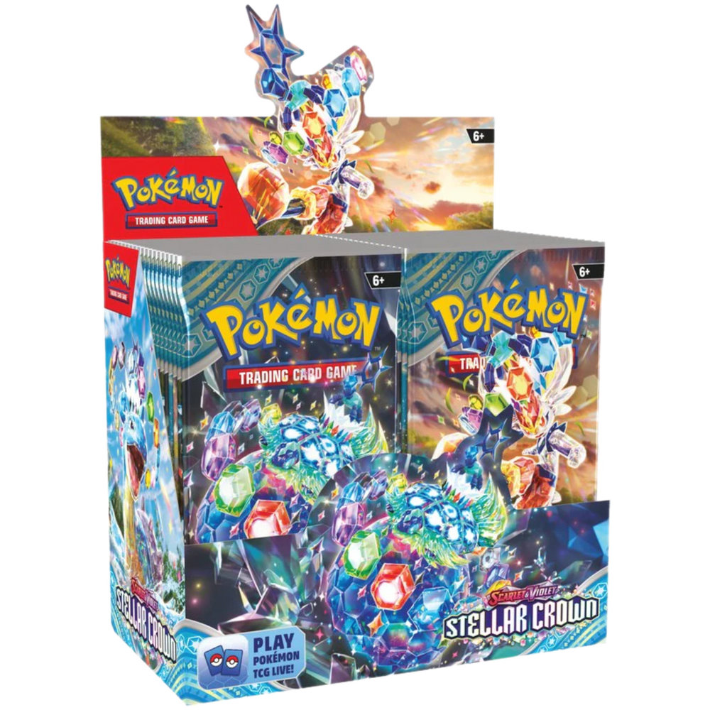 Pokemon TCG: Stellar Crown Booster Box (36 packs) (Online Order Only)