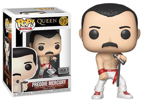 Funko POP! Rocks: Queen - Freddie  Mercury 97 (Diamond Collection) (FYE Exclusive) (ONLINE ORDER ONLY)