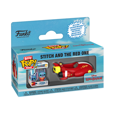 Funko POP! Bitty Rides: Stitch and the Red One (ONLINE ORDER ONLY)
