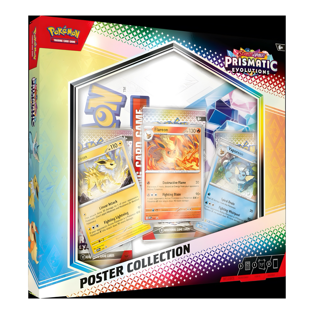 Pokemon TCG: Scarlet and Violet 8.5 Prismatic Evolutions Poster Collection (Online Order Only)