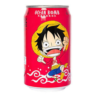 Ocean Bomb One Piece Sparkling Water Luffy Yogurt Flavor (330ml) (Taiwan) (ONLINE ORDER ONLY)