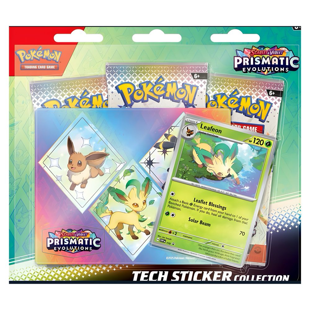 Pokemon TCG: Scarlet & Violet - Prismatic Evolutions Tech Sticker Collection (Online Order Only)