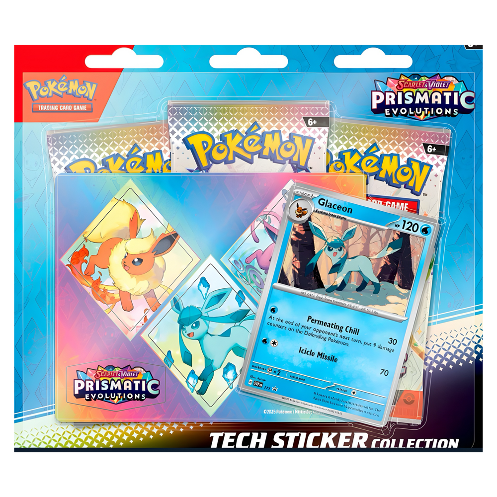 Pokemon TCG: Scarlet & Violet - Prismatic Evolutions Tech Sticker Collection (Online Order Only)