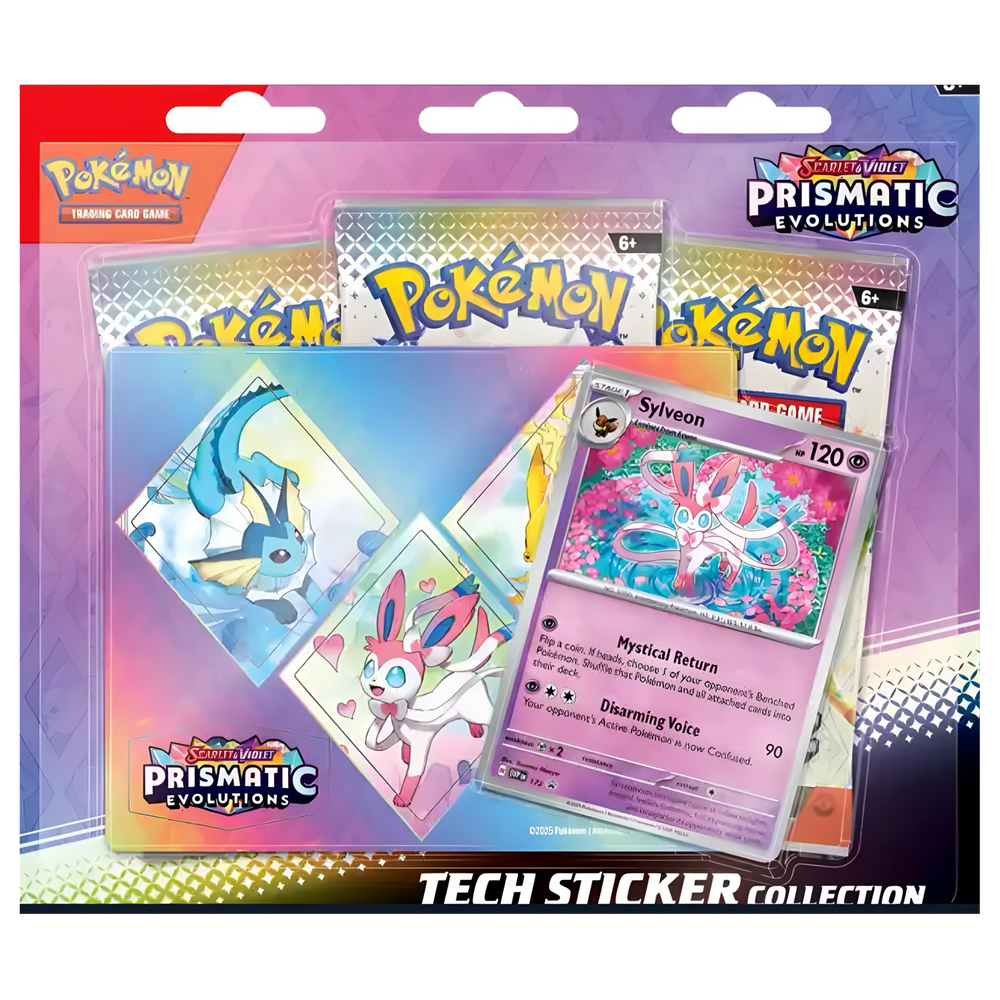 Pokemon TCG: Scarlet & Violet - Prismatic Evolutions Tech Sticker Collection (Online Order Only)