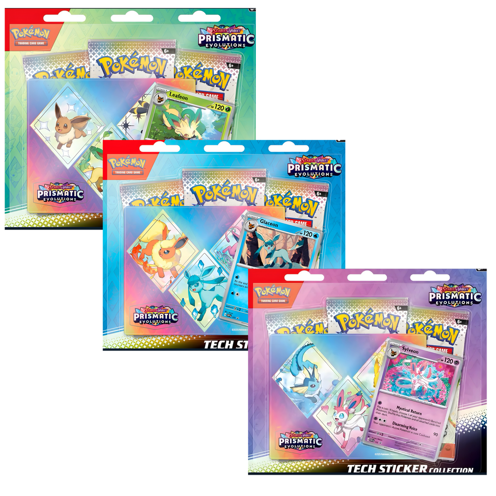 Pokemon TCG: Scarlet & Violet - Prismatic Evolutions Tech Sticker Collection (Online Order Only)