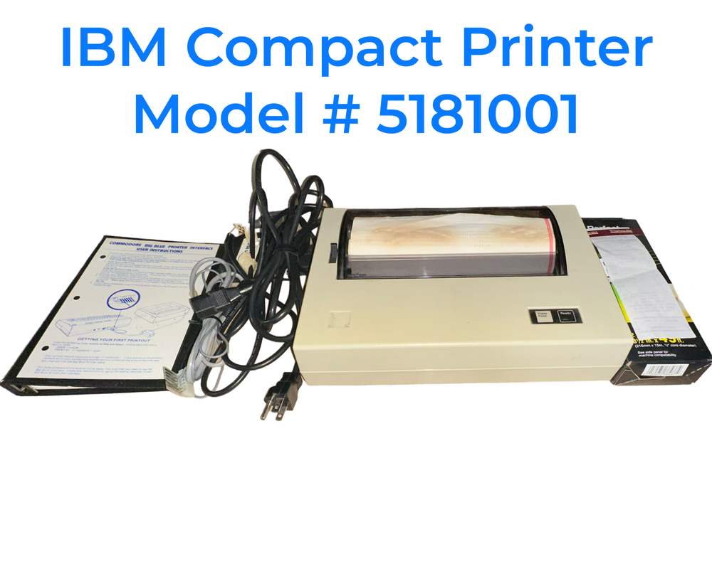 IBM 5181001 PC Compact Thermal Printer (RARE) - Commodore 64 (Online Order Only)