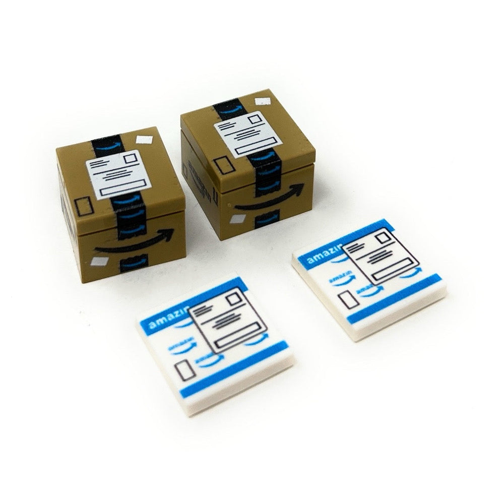 The Amazin Shipping Boxes Pack made with LEGO parts (Online Order Only)