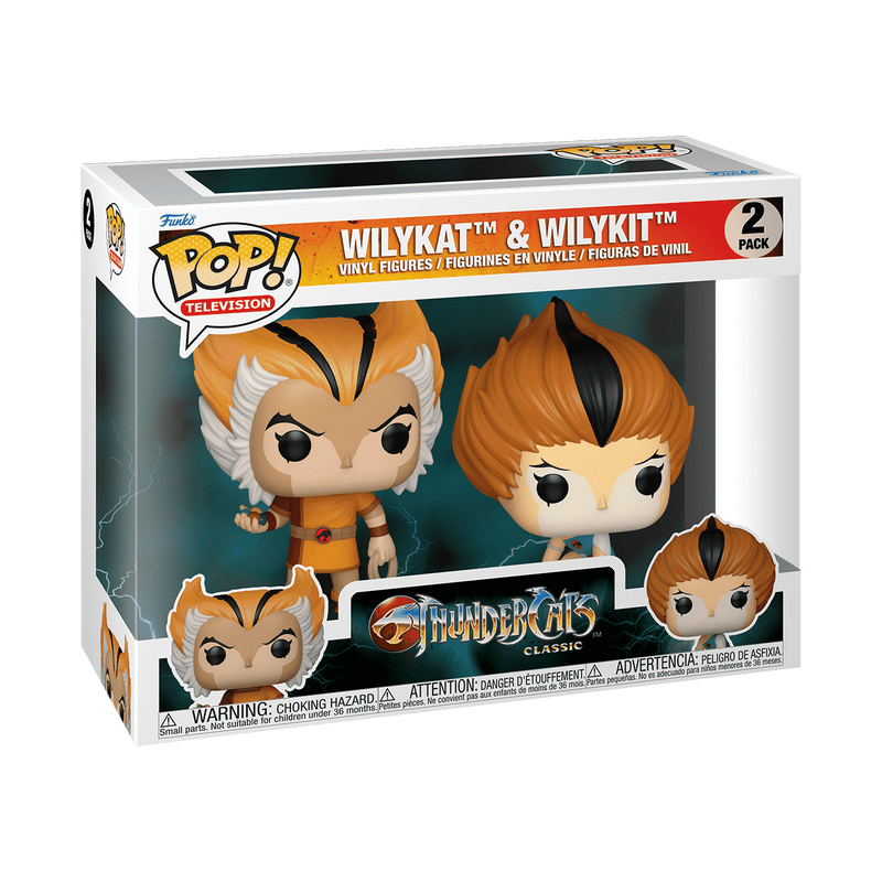 Funko POP! Television: Thundercats Classic - Wilykat & Wilykit 2 Pack (ONLINE ORDER ONLY)
